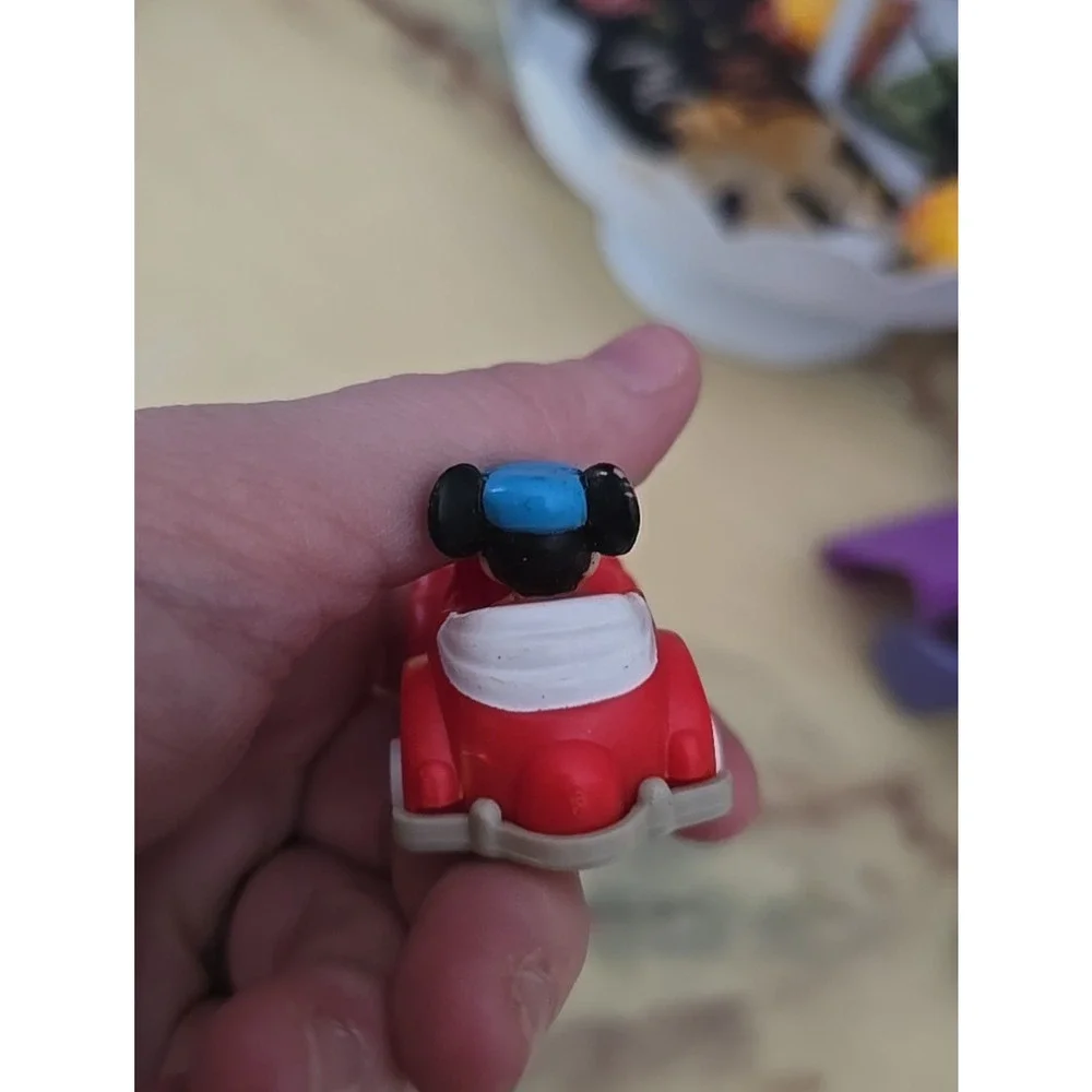 Vintage 1988 Disney McDonalds Happy Meal‎ Mickey Mouse Red Pull-Back Car Toy